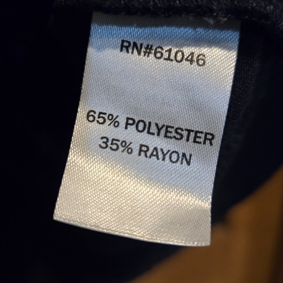 Vanity, Women's size Medium, Top, Navy, Short Sleeve, Perfect Shape, Rayon - Picture 7 of 8